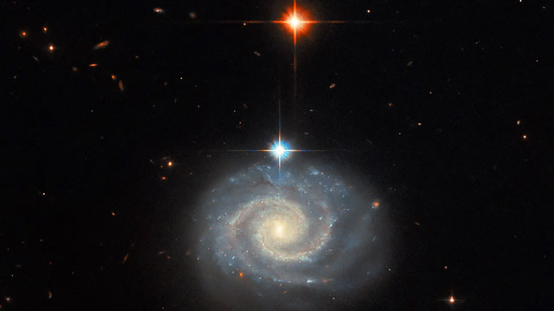 Hubble Captures Image of Galaxy Emitting 'Forbidden' Light